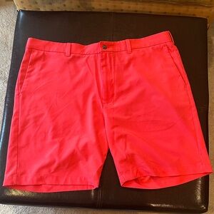 Men's Calloway Bright Salmon/Coral Shorts- size 40